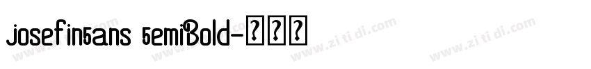 josefin5ans 5emiBold字体转换